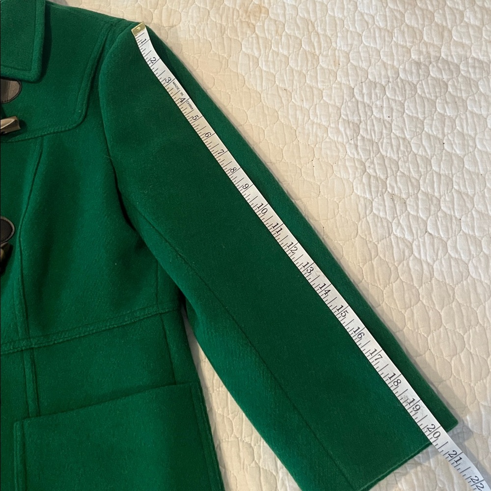 Talbots emerald green wool toggle coat - Picture 10 of 10